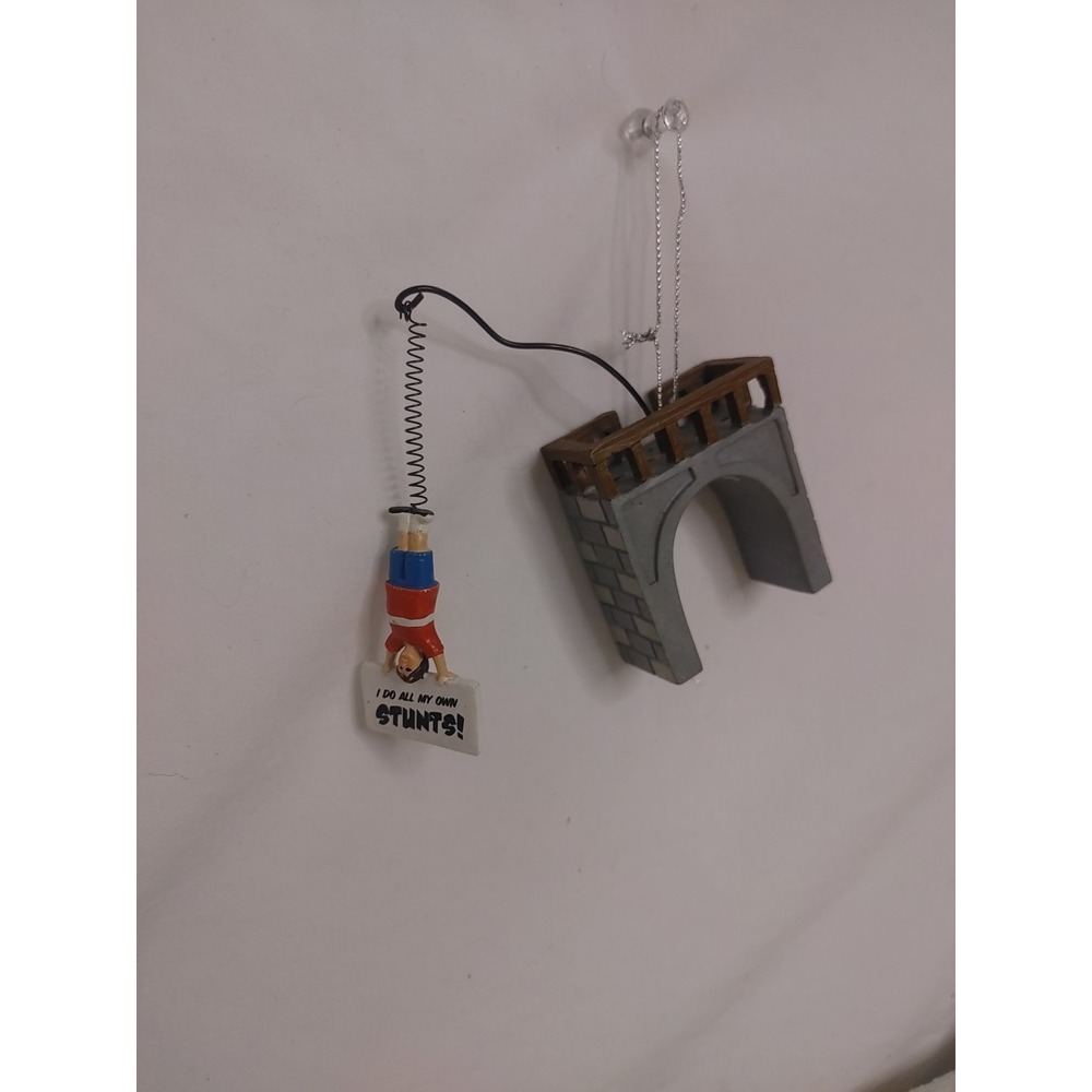 I Do My Own Stunts kurt adler‎ Holiday Christmas ornament Hanging Funny